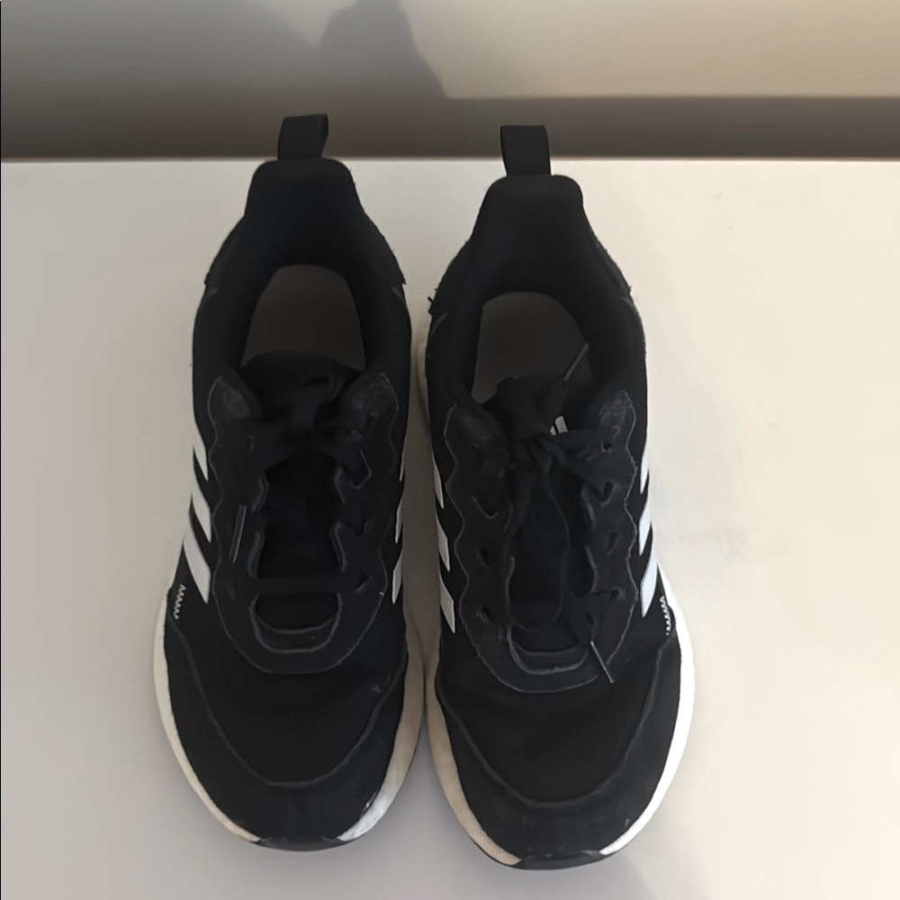 Adidas Black and White Athletic Shoes